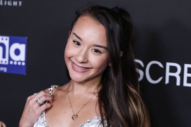 Şarkıcı Alahna Ly, 10 Ekim 2023 'te Hollywood, Los Angeles, Kaliforniya' daki TCL Çin Tiyatrosu IMAX 'te düzenlenen 23. Yıllık Korku Filmleri Festivali - Los Angeles Açılış Gecesi - Sümer Filmlerinin İlahiyatının galası