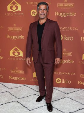 Amerikalı aktör Esai Morales, Nicole Avant ve Ted Sarandos 'un evlerinde tutulan ve koruyucu ailelerden ayrılan gençlerin ilk evlerini kurarak evsizliği önlemeye yardımcı olmak için yıllık A Sense of Home Gala 2023' e geldi.