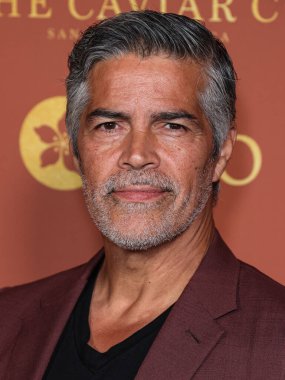 Amerikalı aktör Esai Morales, Nicole Avant ve Ted Sarandos 'un evlerinde tutulan ve koruyucu ailelerden ayrılan gençlerin ilk evlerini kurarak evsizliği önlemeye yardımcı olmak için yıllık A Sense of Home Gala 2023' e geldi.
