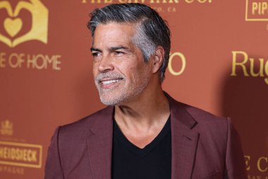 Amerikalı aktör Esai Morales, Nicole Avant ve Ted Sarandos 'un evlerinde tutulan ve koruyucu ailelerden ayrılan gençlerin ilk evlerini kurarak evsizliği önlemeye yardımcı olmak için yıllık A Sense of Home Gala 2023' e geldi.