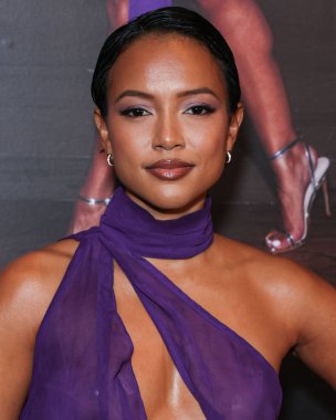 Karrueche Tran, 8 Kasım 2023 'te Batı Hollywood EDITION Oteli' ndeki Sunset at EDITION 'da düzenlenen PrettyLittleThing X Lori Harvey Party Wear Collection Launch' a ulaşır..