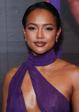 Karrueche Tran, 8 Kasım 2023 'te Batı Hollywood EDITION Oteli' ndeki Sunset at EDITION 'da düzenlenen PrettyLittleThing X Lori Harvey Party Wear Collection Launch' a ulaşır..