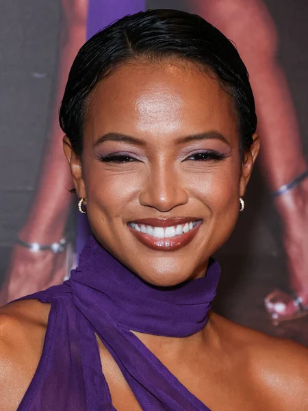 Karrueche Tran, 8 Kasım 2023 'te Batı Hollywood EDITION Oteli' ndeki Sunset at EDITION 'da düzenlenen PrettyLittleThing X Lori Harvey Party Wear Collection Launch' a ulaşır..