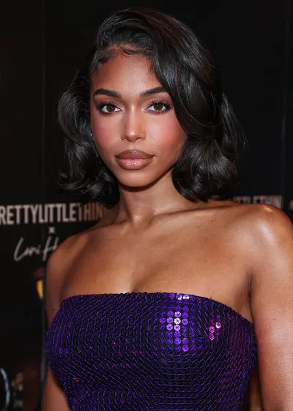 stock image Lori Harvey arrives at the PrettyLittleThing X Lori Harvey Party Wear Collection Launch held at Sunset at EDITION (Basement Club) at The West Hollywood EDITION Hotel on November 8, 2023 in West Hollywood, Los Angeles, California, United States.