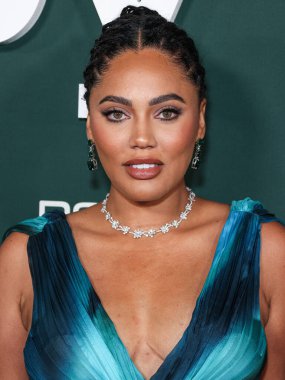 Alberta Ferretti 'yi giyen Ayesha Curry, 11 Kasım 2023' te ABD 'nin Los Angeles, Kaliforniya eyaletinin Batı Hollywood şehrinde düzenlenen Pasifik Tasarım Merkezi' nde Paul Mitchell tarafından sunulan 2023 Bebek Galası 'na ulaştı..