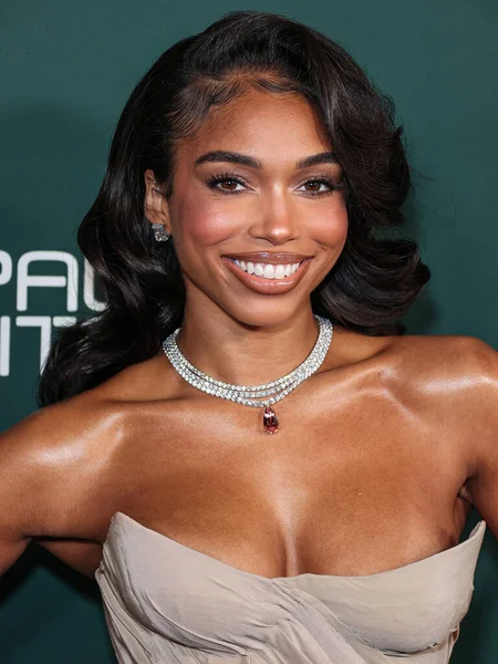 stock image Lori Harvey arrives at the 2023 Baby2Baby Gala Presented By Paul Mitchell held at the Pacific Design Center on November 11, 2023 in West Hollywood, Los Angeles, California, United States.
