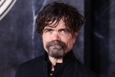 American actor Peter Dinklage arrives at the Los Angeles Premiere Of Lions Gate Films' 'The Hunger Games: The Ballad Of Songbirds And Snakes' held at the TCL Chinese Theatre IMAX on November 13, 2023 in Hollywood, Los Angeles, California clipart
