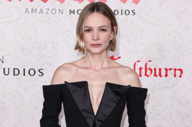 Balmain elbise giyen İngiliz aktris Carey Mulligan, 14 Kasım 2023 'te Los Angeles, Kaliforniya, ABD' de bulunan Ace Hotel 'deki The Theatre' da düzenlenen Amazon MGM Stüdyolarının Los Angeles Premiere 'ine geldi.. 
