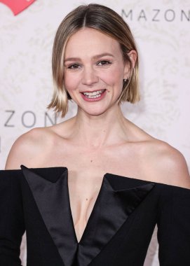 Balmain elbise giyen İngiliz aktris Carey Mulligan, 14 Kasım 2023 'te Los Angeles, Kaliforniya, ABD' de bulunan Ace Hotel 'deki The Theatre' da düzenlenen Amazon MGM Stüdyolarının Los Angeles Premiere 'ine geldi.. 