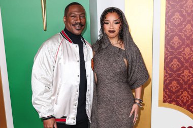 Eddie Murphy ve Chloe Bailey, 28 Kasım 2023 'te Westwood, Los Angeles, Kaliforniya, ABD' deki Regency Village Theatre 'da düzenlenen Amazon Prime Video' nun 'Candy Cane Lane' in dünya prömiyerine geldiler..