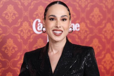 Amerikalı avukat, çocuk kitabı yazarı ve yapımcısı Meena Harris, 28 Kasım 2023 'te Westwood, Los Angeles, Kaliforniya, ABD' deki Regency Village Theatre 'da düzenlenen Amazon Prime Video' nun 'Candy Cane Lane' in dünya prömiyerine geldi.