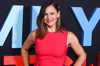 Amerikalı aktris Jennifer Garner, Netflix 'in' Aile Düğmesi 'nin Los Angeles' taki galasına 29 Kasım 2023 'te ABD' nin Los Angeles, Kaliforniya 'daki The Grove 14' te geldi..        