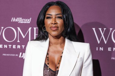 Amerikalı aktris, model, yapımcı, yazar, televizyon kişiliği, girişimci ve güzellik yarışması sahibi Kenya Moore, The Hollywood Reporter 's Women In Entertainment Gala 2023' e geldi. 