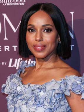 Amerikalı aktris Kerry Washington (debriyaj ve mücevher detayı), 7 Aralık 2023 'te Beverly Hills, Los Angeles, ABD' de düzenlenen The Beverly Hills Oteli 'nde Lifetime tarafından sunulan Hollywood Reporter' s Women in Entertainment Gala 2023 'e geldi.