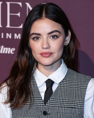 Amerikalı aktris ve şarkıcı Lucy Hale, 7 Aralık 2023 'te Beverly Hills Hotel' de Lifetime tarafından sunulan Hollywood Reporter 's Women in Entertainment Gala 2023' e geliyor.. 