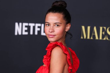 Amerikalı aktris Ashley Aufderheide, Netflix 'in' Maestro 'sunun Los Angeles' taki özel gösterimine 12 Aralık 2023 'te Los Angeles, Kaliforniya, ABD' deki Akademi Sinema Müzesi 'nde geldi.. 