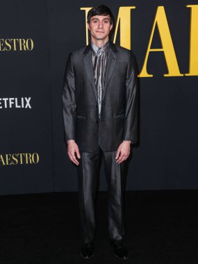 Amerikalı aktör Gideon Glick, Netflix 'in' Maestro 'sunun Los Angeles özel gösterimine 12 Aralık 2023' te Los Angeles, Kaliforniya, ABD 'deki Akademi Sinema Müzesi' nde geldi.. 