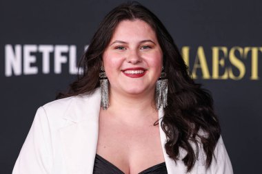 Hannah Pistoia, Netflix 'in' Maestro 'sunun Los Angeles Özel Gösterimi' ne 12 Aralık 2023 'te Los Angeles, Kaliforniya, ABD' deki Akademi Sinema Müzesi 'ne geldi.. 