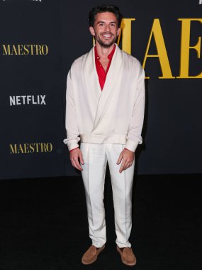 İngiliz aktör Jonathan Bailey, 12 Aralık 2023 'te Los Angeles, Kaliforniya, ABD' deki Akademi Sinema Müzesi 'nde düzenlenen Netflix' in 'Maestro' sunun Los Angeles Özel Gösterimi 'ne geldi.. 