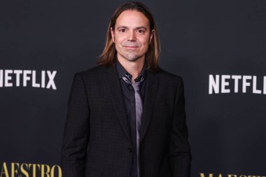 Amerikalı ses mühendisi Jason Ruder, Netflix 'in' Maestro 'sunun Los Angeles özel gösterimine 12 Aralık 2023' te Los Angeles, Kaliforniya, ABD 'deki Akademi Sinema Müzesi' ne geldi.. 