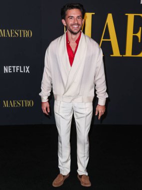 İngiliz aktör Jonathan Bailey, 12 Aralık 2023 'te Los Angeles, Kaliforniya, ABD' deki Akademi Sinema Müzesi 'nde düzenlenen Netflix' in 'Maestro' sunun Los Angeles Özel Gösterimi 'ne geldi.. 