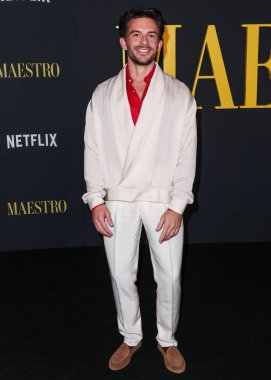 İngiliz aktör Jonathan Bailey, 12 Aralık 2023 'te Los Angeles, Kaliforniya, ABD' deki Akademi Sinema Müzesi 'nde düzenlenen Netflix' in 'Maestro' sunun Los Angeles Özel Gösterimi 'ne geldi.. 