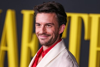 İngiliz aktör Jonathan Bailey, 12 Aralık 2023 'te Los Angeles, Kaliforniya, ABD' deki Akademi Sinema Müzesi 'nde düzenlenen Netflix' in 'Maestro' sunun Los Angeles Özel Gösterimi 'ne geldi.. 