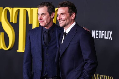 Josh Singer, Amerikalı aktör ve film yapımcısı ve Louis Vuitton takımı giyen Bradley Cooper, 12 Aralık 2023 'te Los Angeles, Kaliforniya' da bulunan Akademi Sinema Filmleri Müzesi 'nde düzenlenen Netflix' in 'Maestro' sunun Los Angeles özel gösterimine geldi.