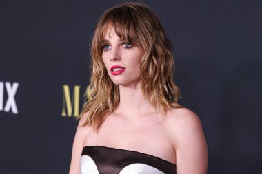 Amerikalı aktris ve şarkıcı Maya Hawke, Netflix 'in' Maestro 'sunun Los Angeles Özel Gösterimi' ne 12 Aralık 2023 'te Los Angeles, Kaliforniya, ABD' deki Akademi Sinema Müzesi 'ne geldi..