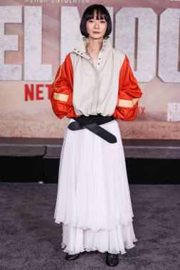 Güney Koreli aktris ve fotoğrafçı Bae Doona, 13 Aralık 2023 'te Hollywood, Los Angeles, Kaliforniya, ABD' de bulunan TCL Çin Tiyatrosu IMAX 'te düzenlenen Netflix' in 