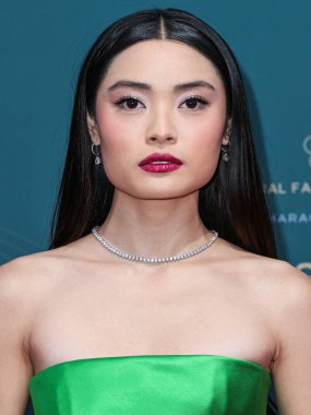 Amerikalı aktris Ashley Liao, 16 Aralık 2023 'te Beverly Hilton Oteli' nde düzenlenen 21. Geleneksel Unutulmaz Asya Amerikan Ödülleri 'ne geliyor..