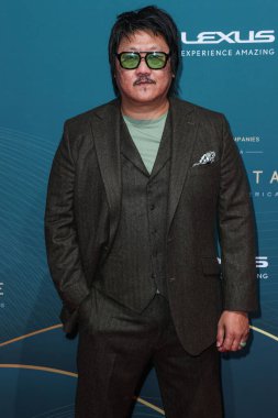 İngiliz aktör Benedict Wong, 16 Aralık 2023 'te Beverly Hilton Oteli' nde düzenlenen 21. Geleneksel Unutulmaz Asya Amerikan Ödülleri 'ne geliyor.. 