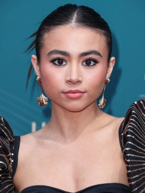 Amerikalı aktris Ciara Riley Wilson, 16 Aralık 2023 'te Beverly Hilton Oteli' nde düzenlenen 21. Geleneksel Unutulmaz Asya Amerikan Ödülleri 'ne geliyor.. 