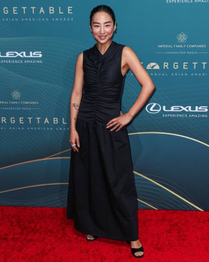 Amerikalı aktris Greta Lee, 16 Aralık 2023 'te Beverly Hilton Oteli' nde düzenlenen 21. Unutulmaz Asya Amerikan Ödülleri 'ne geliyor.. 