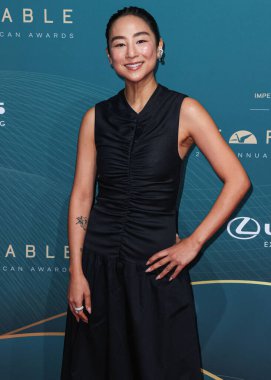 Amerikalı aktris Greta Lee, 16 Aralık 2023 'te Beverly Hilton Oteli' nde düzenlenen 21. Unutulmaz Asya Amerikan Ödülleri 'ne geliyor.. 
