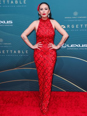 Amerikalı aktris ve şarkıcı Janel Parrish, 16 Aralık 2023 'te Beverly Hilton Hotel' de düzenlenen 21. Geleneksel Unutulmaz Asya Amerikan Ödülleri 'ne geliyor.. 