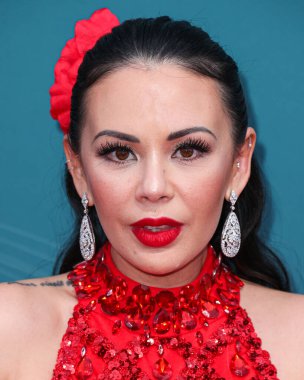 Amerikalı aktris ve şarkıcı Janel Parrish, 16 Aralık 2023 'te Beverly Hilton Hotel' de düzenlenen 21. Geleneksel Unutulmaz Asya Amerikan Ödülleri 'ne geliyor..