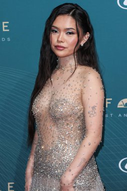 Japon-Amerikan aktris, dansçı ve şarkıcı Lisa Yamada, 16 Aralık 2023 'te Beverly Hills, Los Angeles, Kaliforniya, ABD' deki The Beverly Hilton Hotel 'de düzenlenen 21.. 