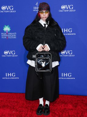 Billie Eilish, Palm Springs Uluslararası Film Festivali Ödülleri 'ne 4 Ocak 2024' te Palm Springs, Riverside County, Kaliforniya, ABD 'de düzenlenen 35..