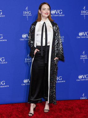 Özel yapım giyinen Emma Stone, Palm Springs Uluslararası Film Festivali Ödülleri 'ne 4 Ocak 2024' te Palm Springs, Riverside County, Kaliforniya 'da düzenlenen 35..