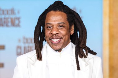 Jay-Z (Shawn Corey Carter), 5 Ocak 2024 tarihinde Los Angeles, Kaliforniya, ABD 'de bulunan Los Angeles Sinema Müzesi' ndeki David Geffen Tiyatrosu 'nda düzenlenen Sony Pictures' ın 'The Book of Clarence' filminin Los Angeles galasına geldi..