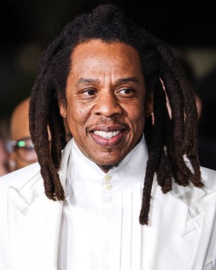 Jay-Z (Shawn Corey Carter), 5 Ocak 2024 tarihinde Los Angeles, Kaliforniya, ABD 'de bulunan Los Angeles Sinema Müzesi' ndeki David Geffen Tiyatrosu 'nda düzenlenen Sony Pictures' ın 'The Book of Clarence' filminin Los Angeles galasına geldi..
