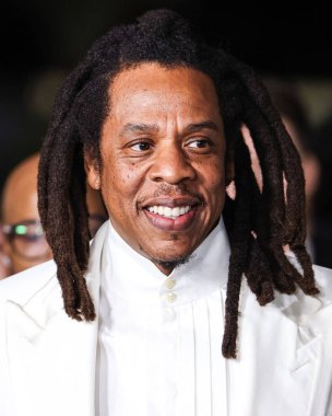 Jay-Z (Shawn Corey Carter), 5 Ocak 2024 tarihinde Los Angeles, Kaliforniya, ABD 'de bulunan Los Angeles Sinema Müzesi' ndeki David Geffen Tiyatrosu 'nda düzenlenen Sony Pictures' ın 'The Book of Clarence' filminin Los Angeles galasına geldi..