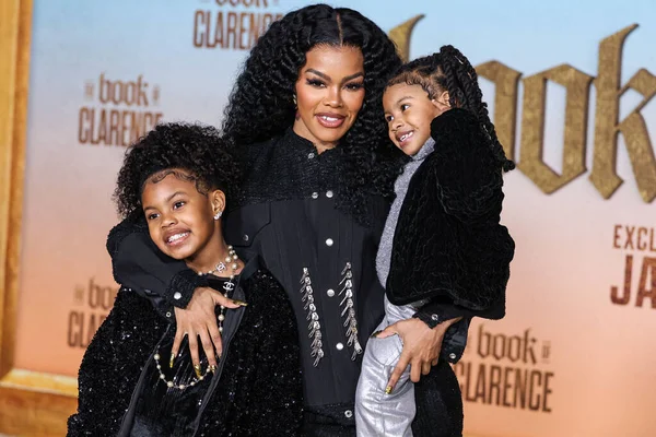 stock image Teyana Taylor arrives at the Los Angeles Premiere Of Sony Pictures' 'The Book of Clarence' held at the David Geffen Theater at the Academy Museum of Motion Pictures on January 5, 2024 in Los Angeles, California, United States. 