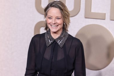 Alberta Ferretti elbisesi giyen Jodie Foster ve Neil Lane Couture mücevherleri 7 Ocak 2024 'te Beverly Hills, Los Angeles, Kaliforniya, ABD' de düzenlenen 81..