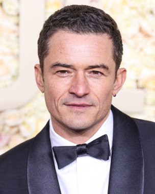 Berluti giyen ve David Yurman yüzüğü takan Orlando Bloom, 7 Ocak 2024 'te Beverly Hills, Los Angeles, Kaliforniya, ABD' de düzenlenen 81..