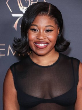 Dominique Fishback, 13 Ocak 2024 'te Los Angeles Los Angeles' taki JW Marriott Live Platinum Balo Salonu 'nda düzenlenen Televizyon Akademisi' nin 75..