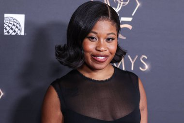 Dominique Fishback, 13 Ocak 2024 'te Los Angeles Los Angeles' taki JW Marriott Live Platinum Balo Salonu 'nda düzenlenen Televizyon Akademisi' nin 75..