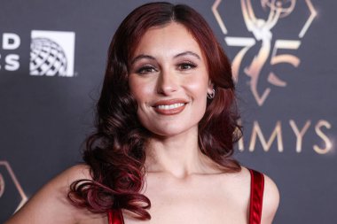 Marta Pozzan, 13 Ocak 2024 tarihinde Los Angeles, Kaliforniya, ABD 'deki Los Angeles' ta düzenlenen JW Marriott Los Angeles Live Platinum Balo Salonu 'nda düzenlenen 75..