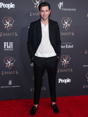 Nicholas Braun, 13 Ocak 2024 'te Los Angeles Los Angeles' taki JW Marriott Live Platinum Balo Salonu 'nda düzenlenen Yıllık 75.. 